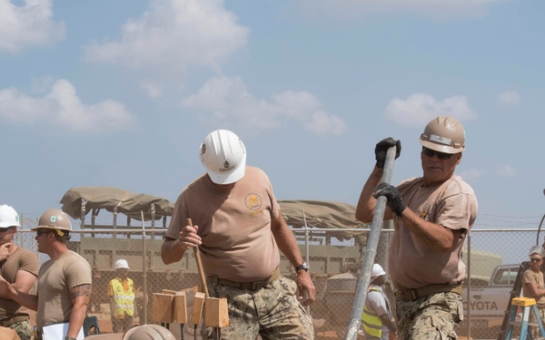 Seabees at Ali Oune Village