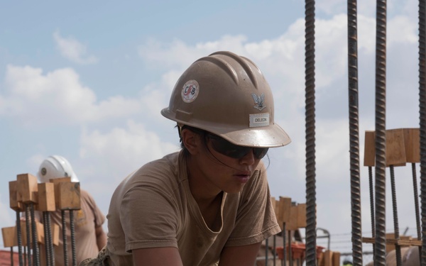 Seabees at Ali Oune Village