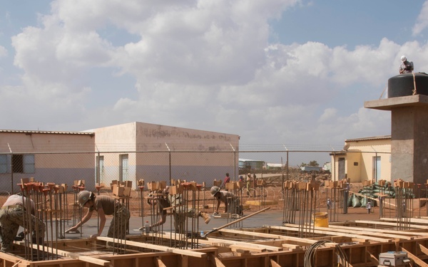 Seabees at Ali Oune Village