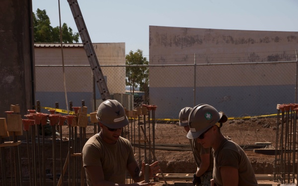 Seabees at Ali Oune Village