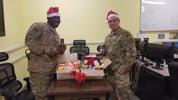 Deployed contracting Soldiers stay focused during holidays