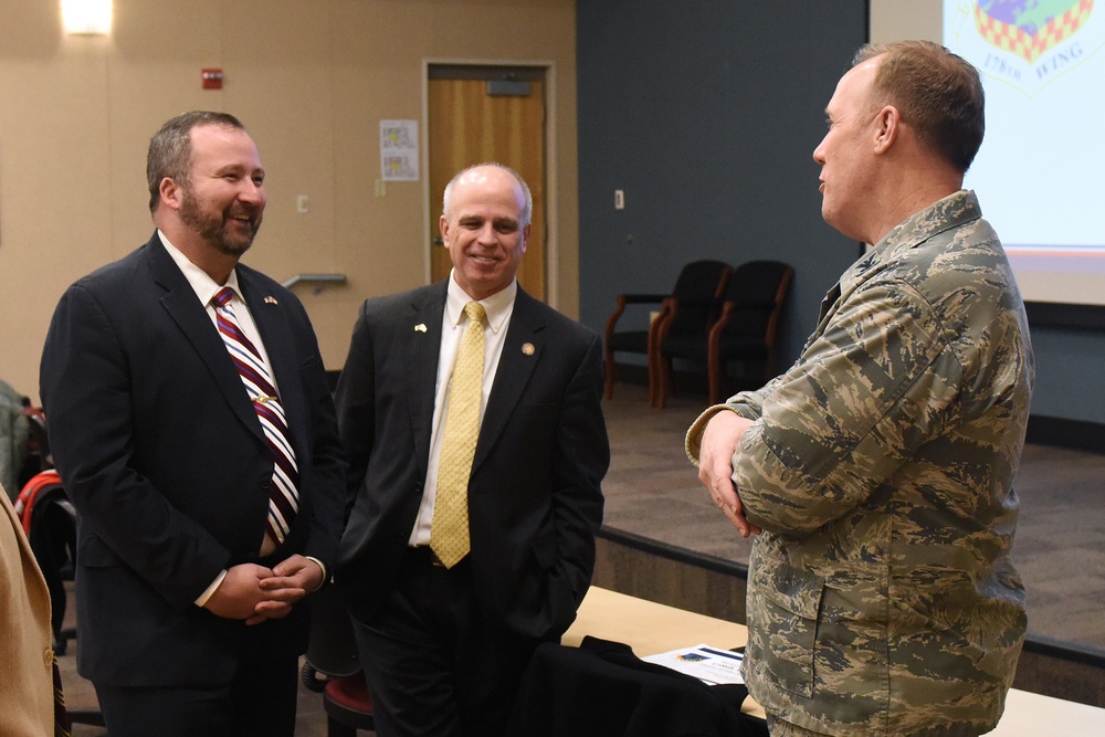 Congressional delegates tour 178th Wing