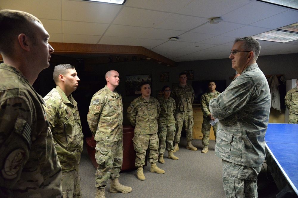 U.S. Air Force Gen. John Hyten, commander of U.S. Strategic Command visits Malmstrom AFB