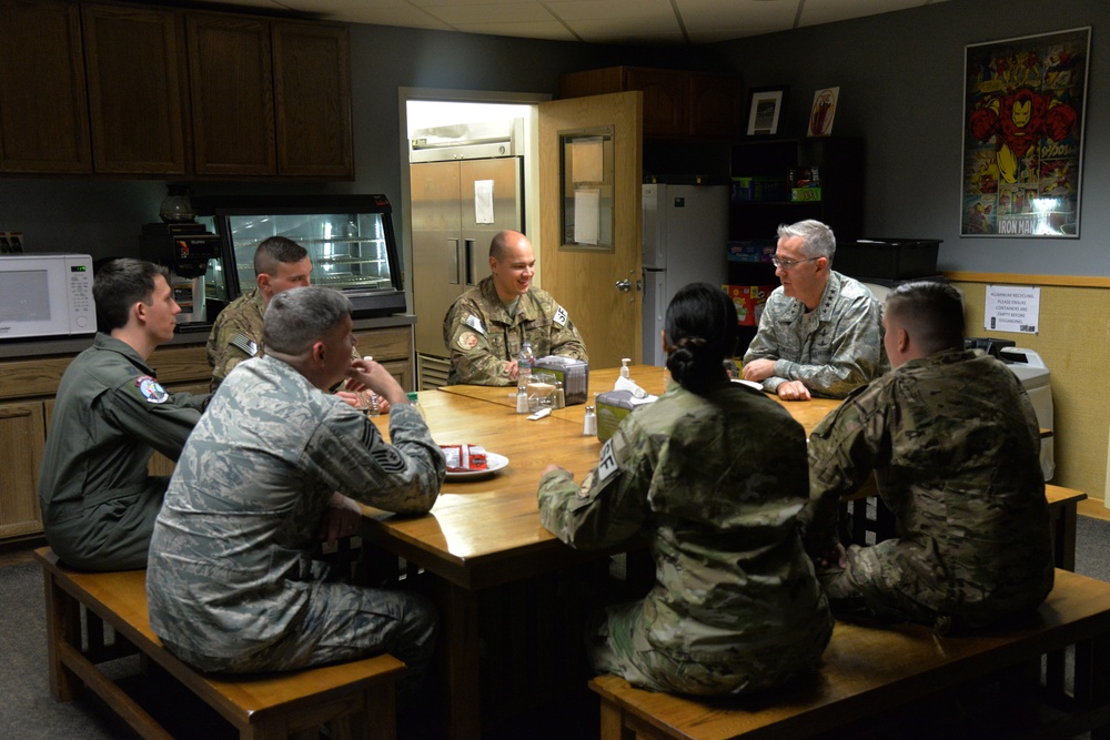 U.S. Air Force Gen. John Hyten, commander of U.S. Strategic Command visits Malmstrom AFB
