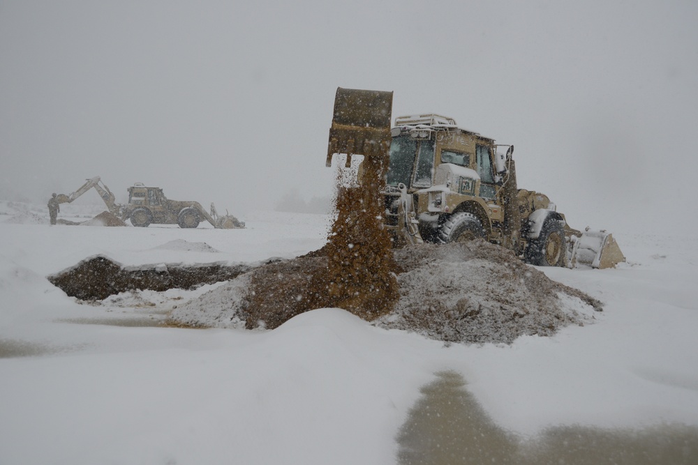 High-Mobility Engineer Excavator Type I vehicles at Grafenwoehr Training Area