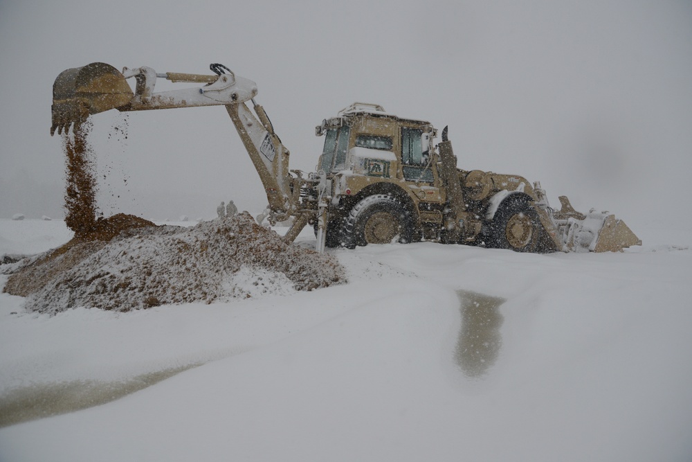 High-Mobility Engineer Excavator Type I vehicles at Grafenwoehr Training Area