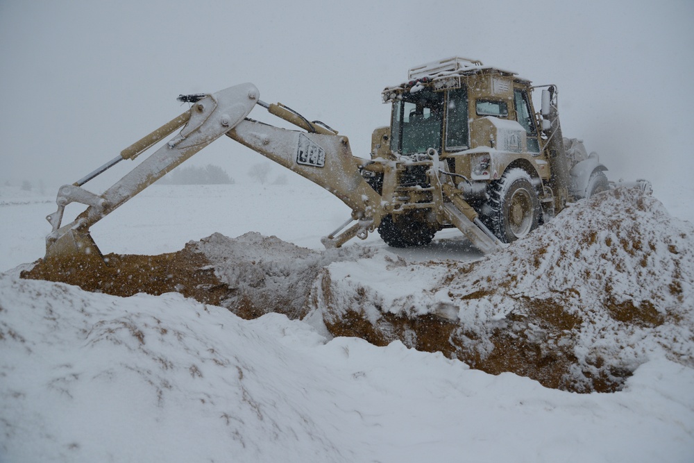 High-Mobility Engineer Excavator Type I vehicles at Grafenwoehr Training Area