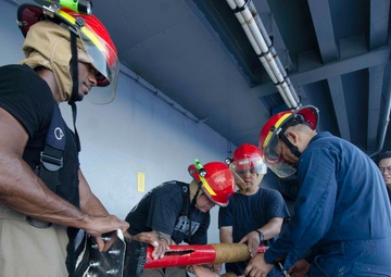 Frank Cable Holds Damage Control Drill