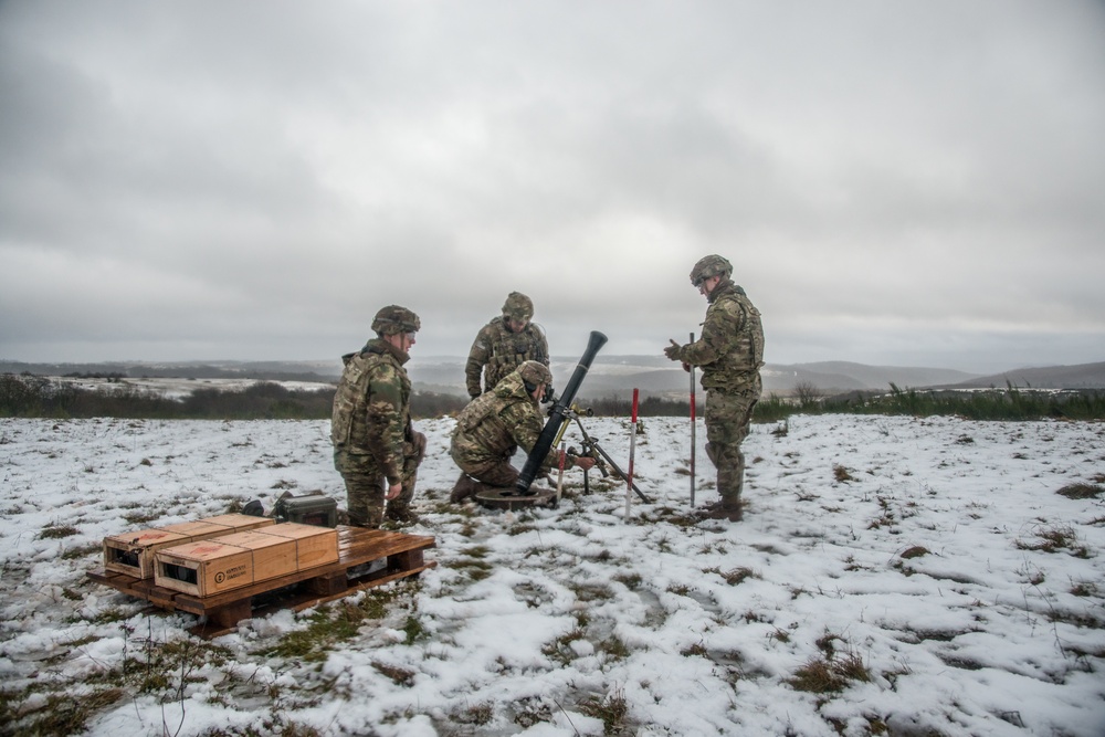 81mm Mortar Live Fire Training