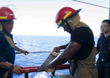 Frank Cable Holds Damage Control Drill