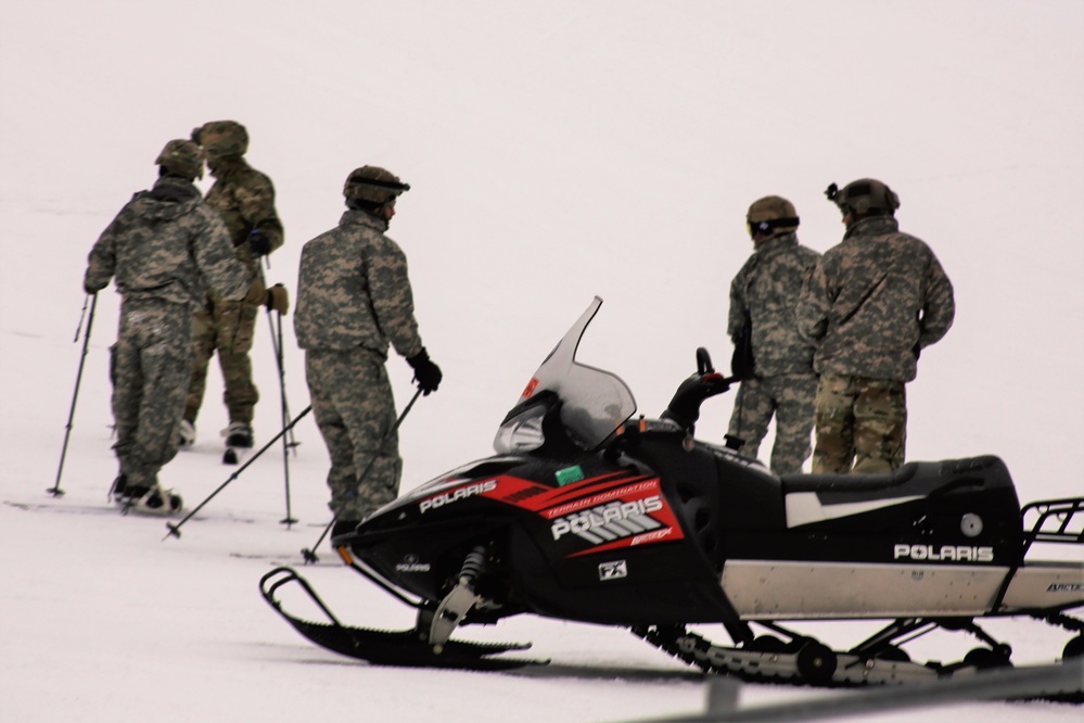 Students learn skiing techniques during Cold-Weather Operations Course at Fort McCoy