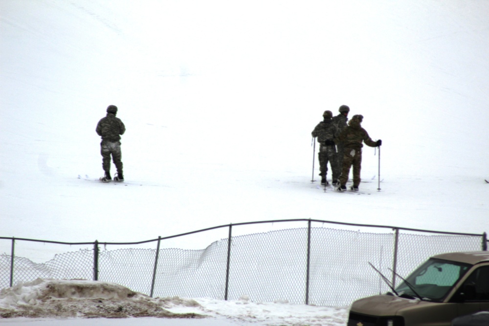 Students learn skiing techniques during Cold-Weather Operations Course at Fort McCoy