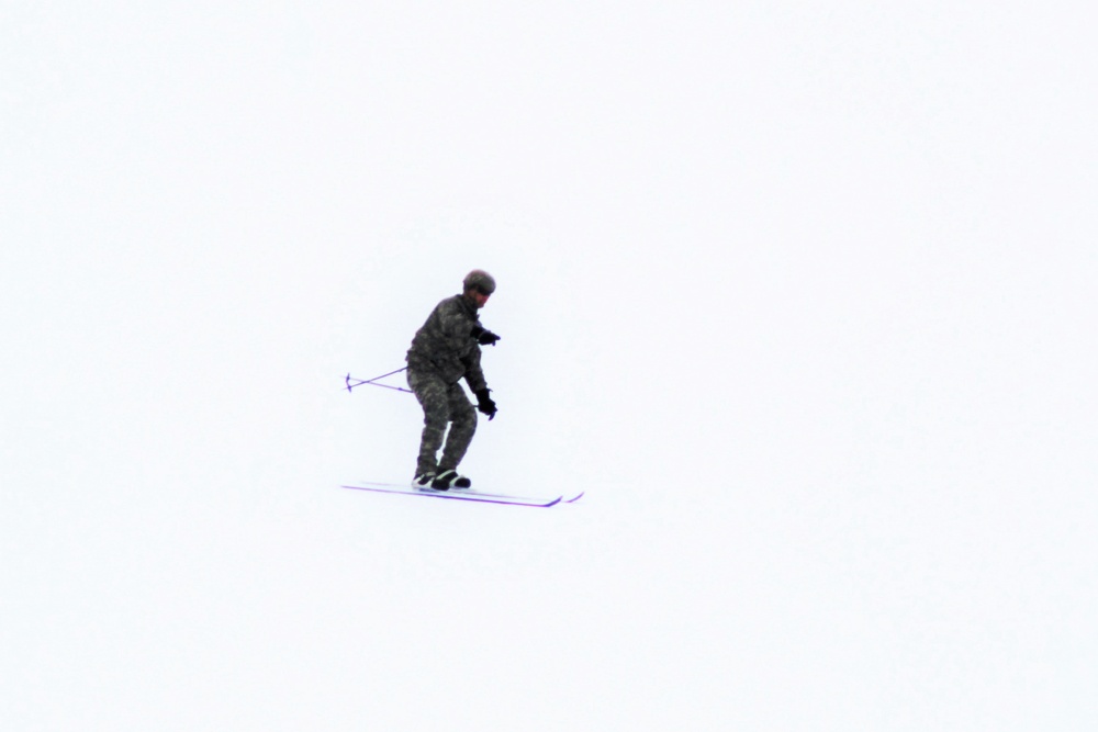 Students learn skiing techniques during Cold-Weather Operations Course at Fort McCoy