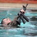 Soldiers perform Combat Water Survival Test