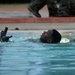 Soldiers perform Combat Water Survival Test