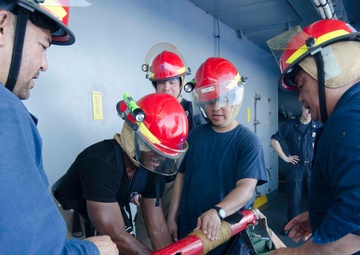 Frank Cable Holds Damage Control Drill