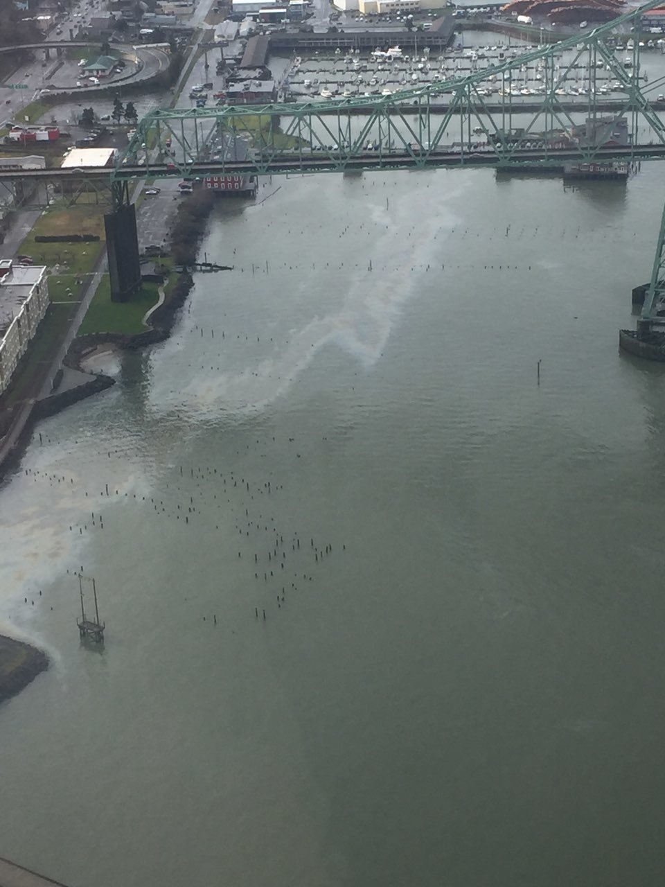 Coast Guard responding to oil sheen in Astoria, Oregon