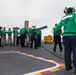 Sailors participate in flight deck drills