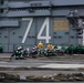 Sailors conduct flight deck drills