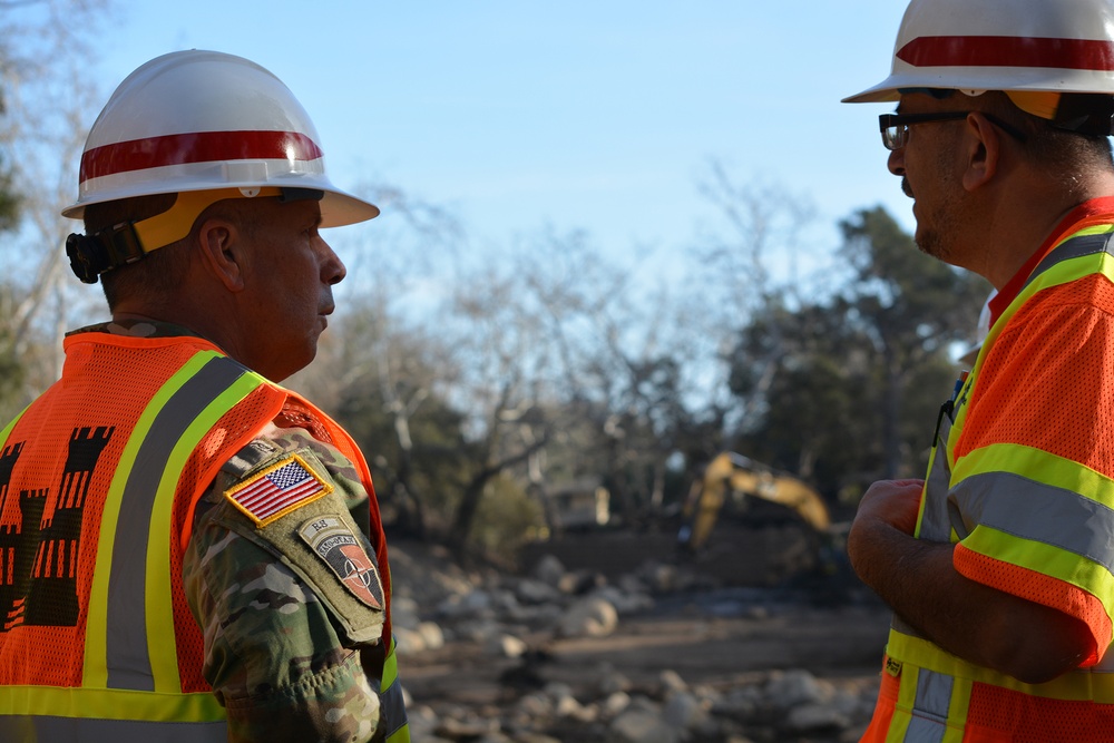 USACE commanding general views emergency response to Santa Barbara mudslides