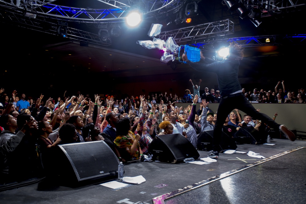 All Things Work Together | Lecrae performs for service members, families in Okinawa