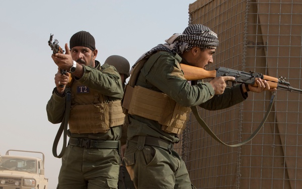 Raqqa Internal Security Force QRF Training