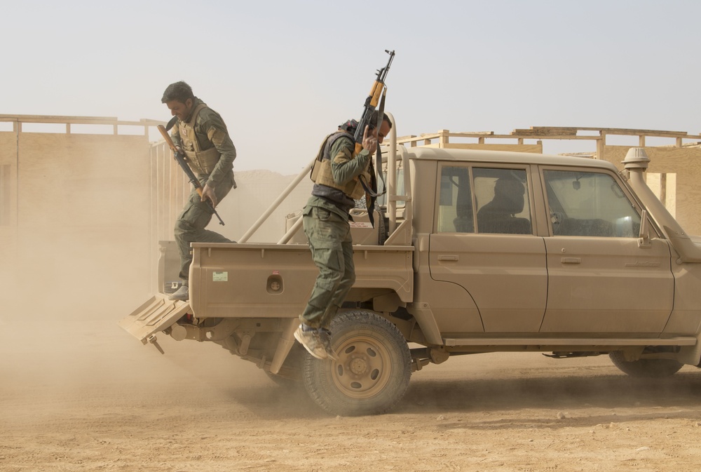 Raqqa Internal Security Force QRF Training