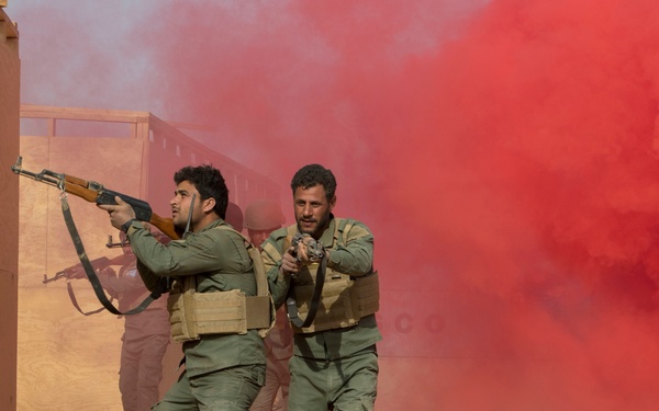 Raqqa Internal Security Force QRF Training