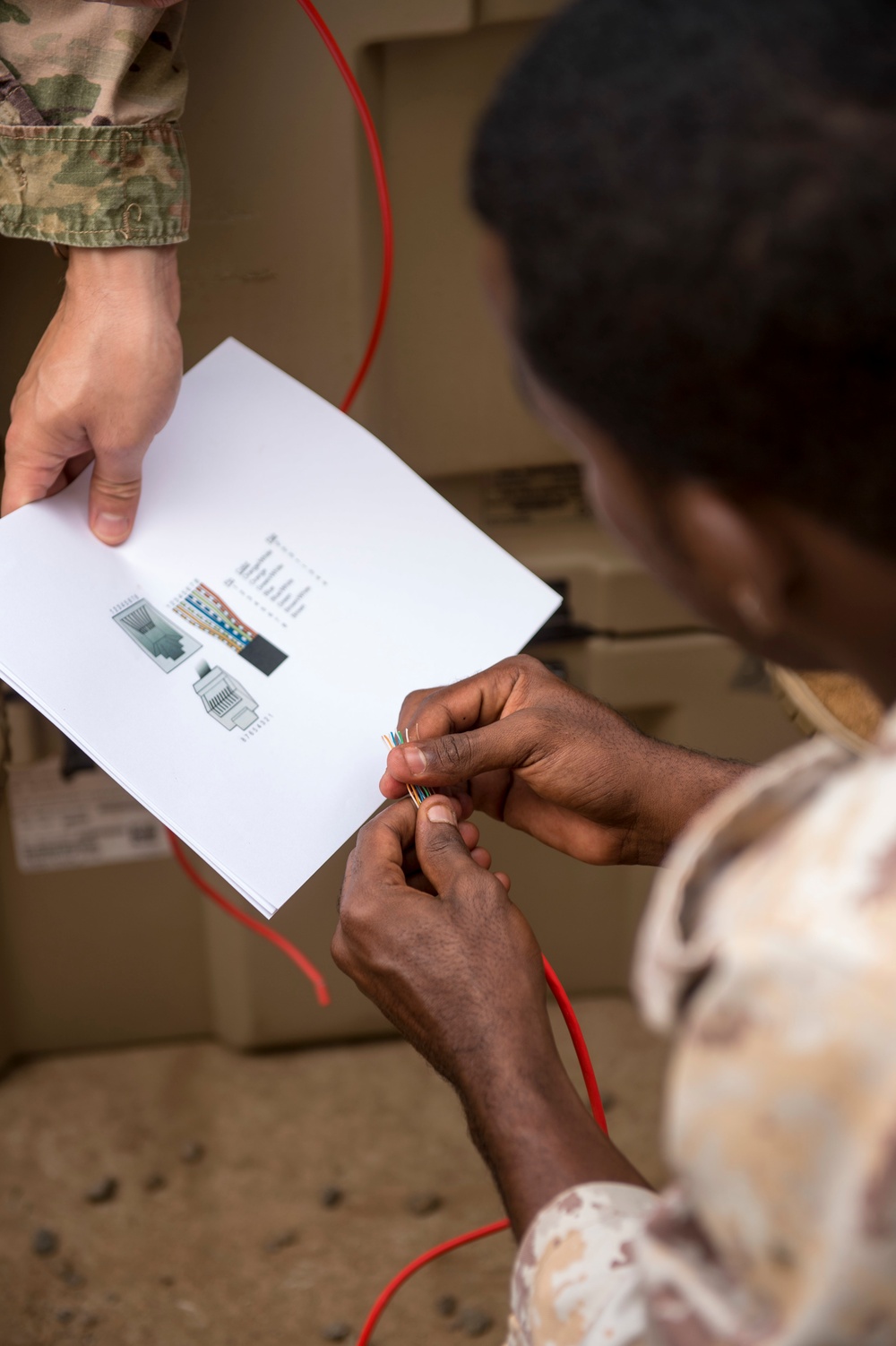 CJTF-HOA shares communications expertise with Djiboutian military partners