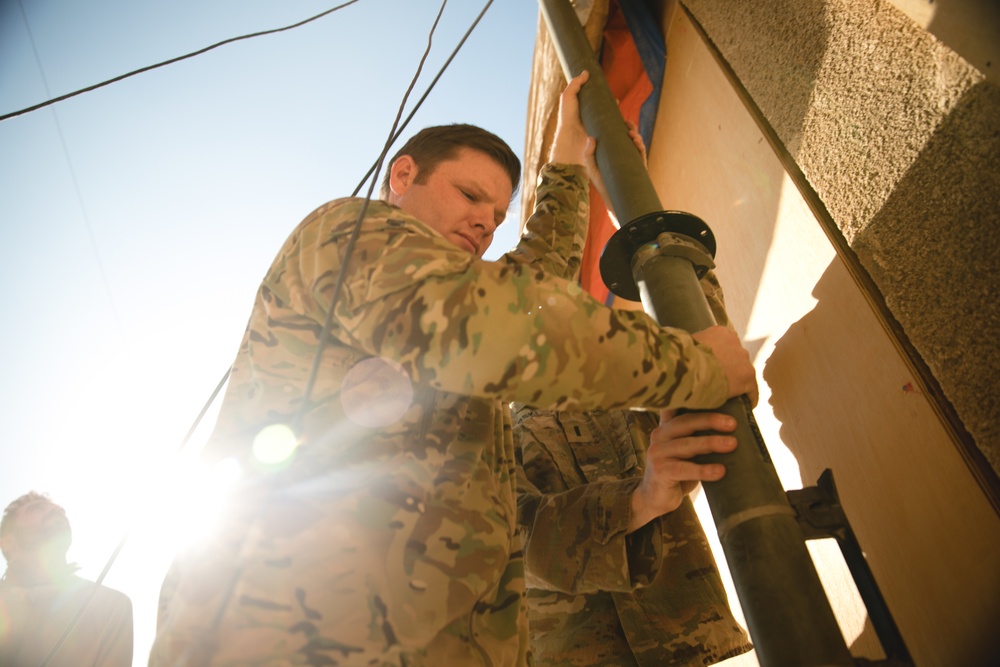 Communication antenna deployment