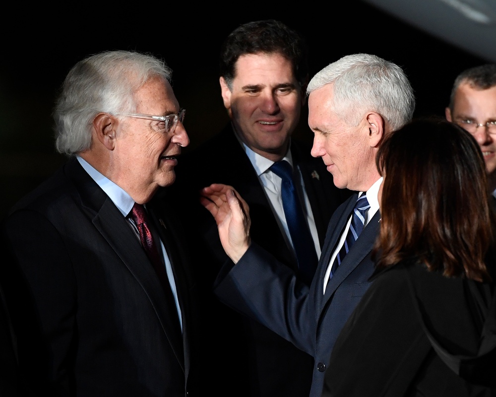Vice President Mike Pence Arrives in Israel