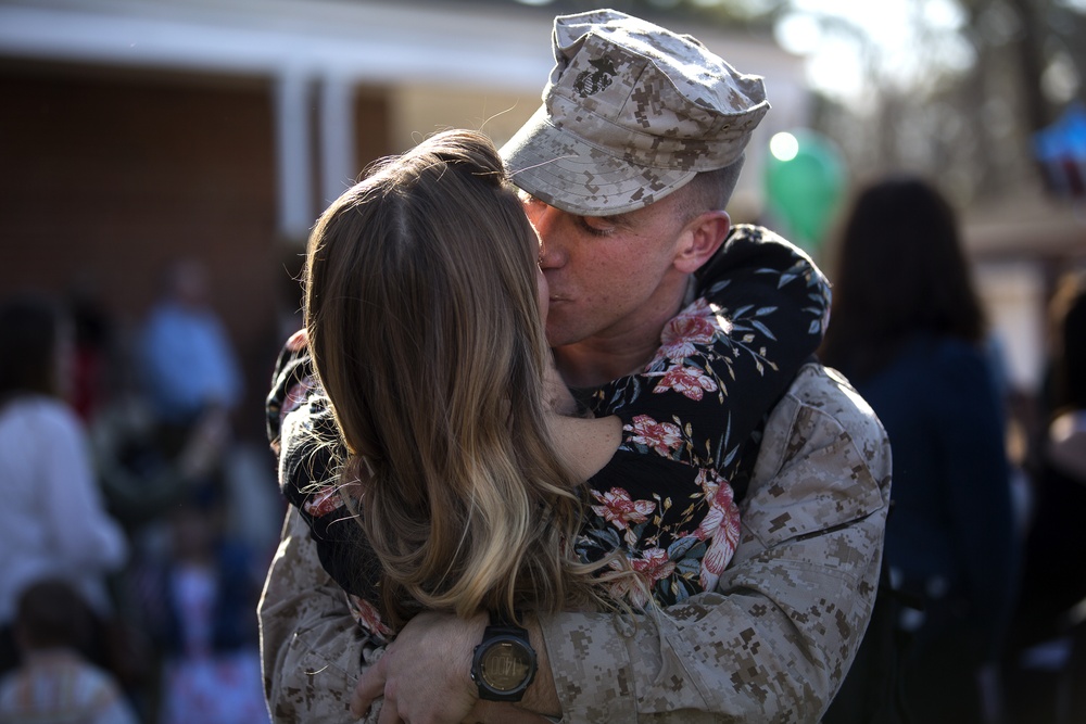Task Force Southwest Marines, sailors return from 9-month Afghanistan deployment