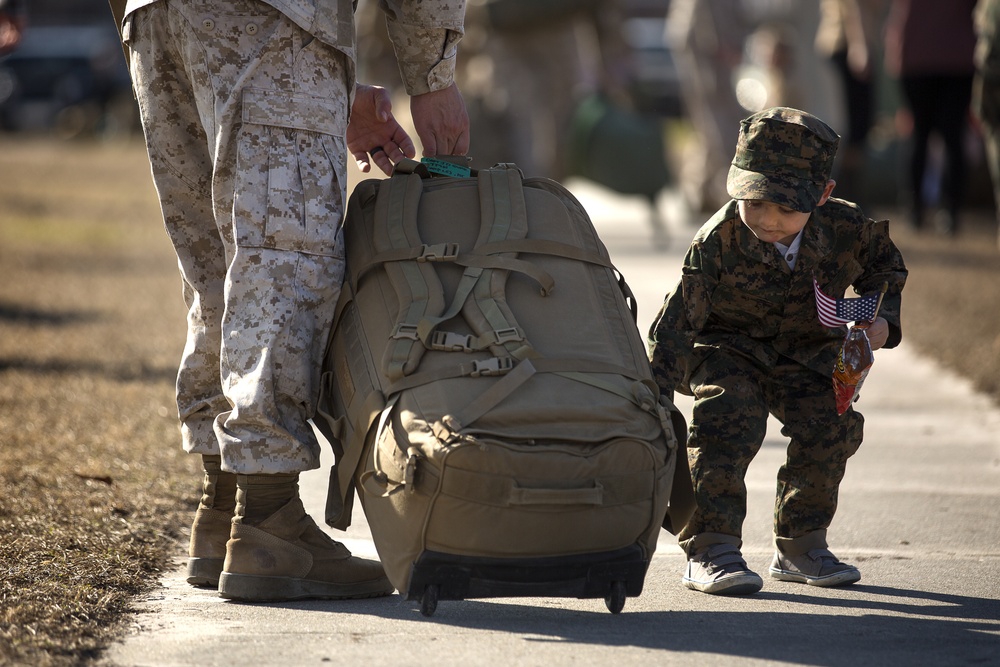 Task Force Southwest Marines, sailors return from 9-month Afghanistan deployment