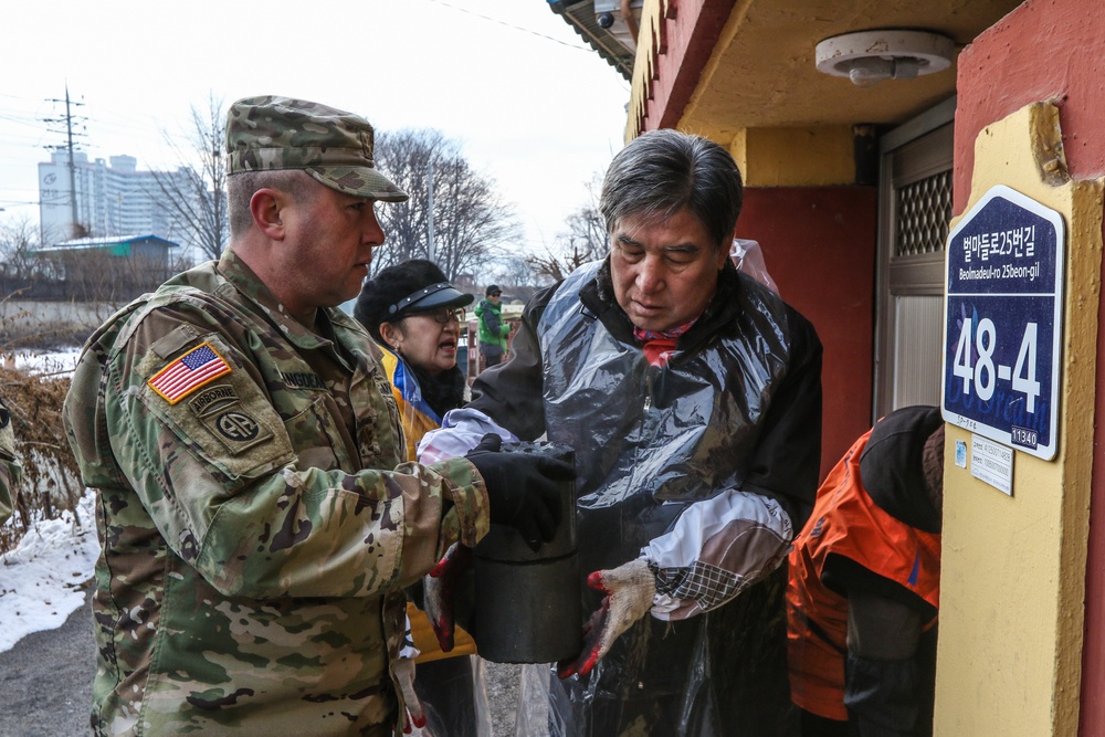 210th FA BDE Charcoal Distribution