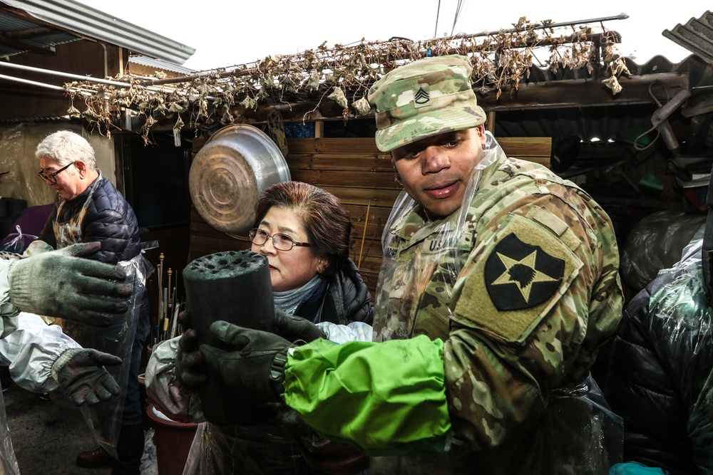 210th FA BDE Charcoal Distribution