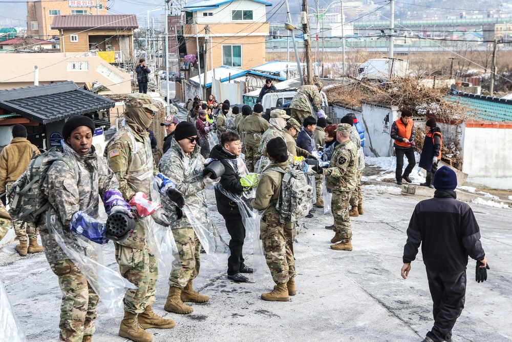 210th FA BDE Charcoal Distribution