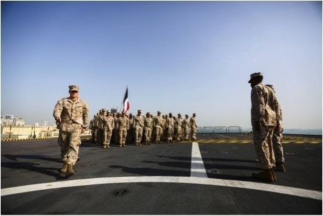 TF 51/5 awards 15th MEU for meritorious service while deployed aboard Tonnerre