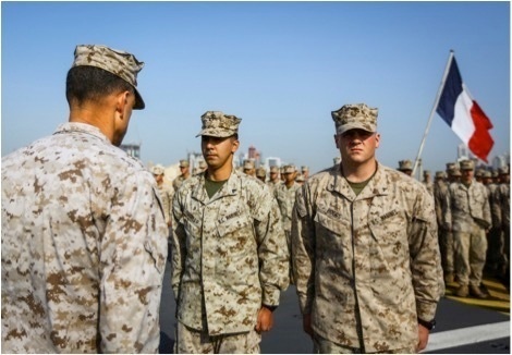 TF 51/5 awards 15th MEU for meritorious service while deployed aboard Tonnerre