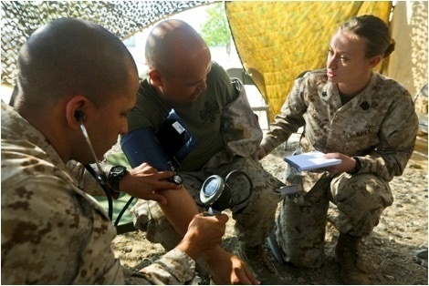 U.S. Marines and Sailors conduct mass casualty drill during Native Fury 18