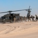 UH-60 picks up exiting force protection Soldiers