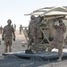 Transportation Soldiers unload signal equipment