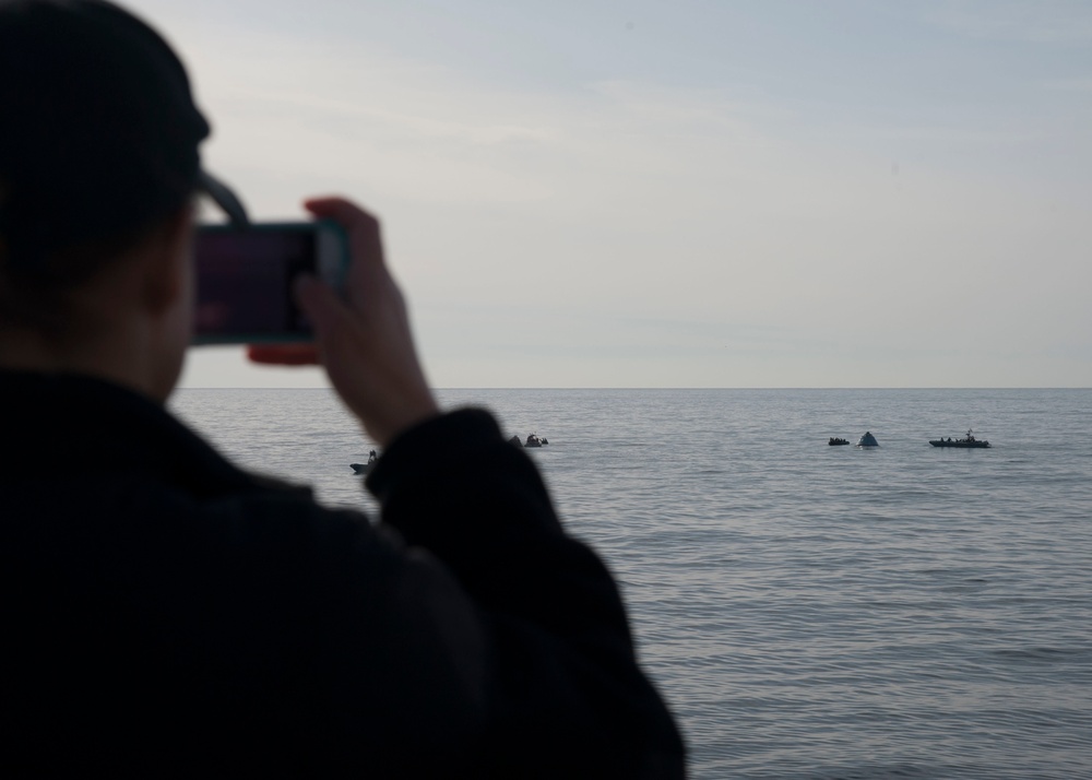 USS Anchorage (LPD 23) Retrieves the NASA Orion Test Article