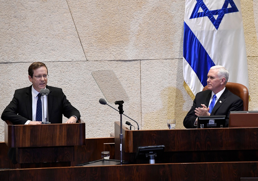 Vice President Mike Pence visits Israeli Knesset, delivers remarks