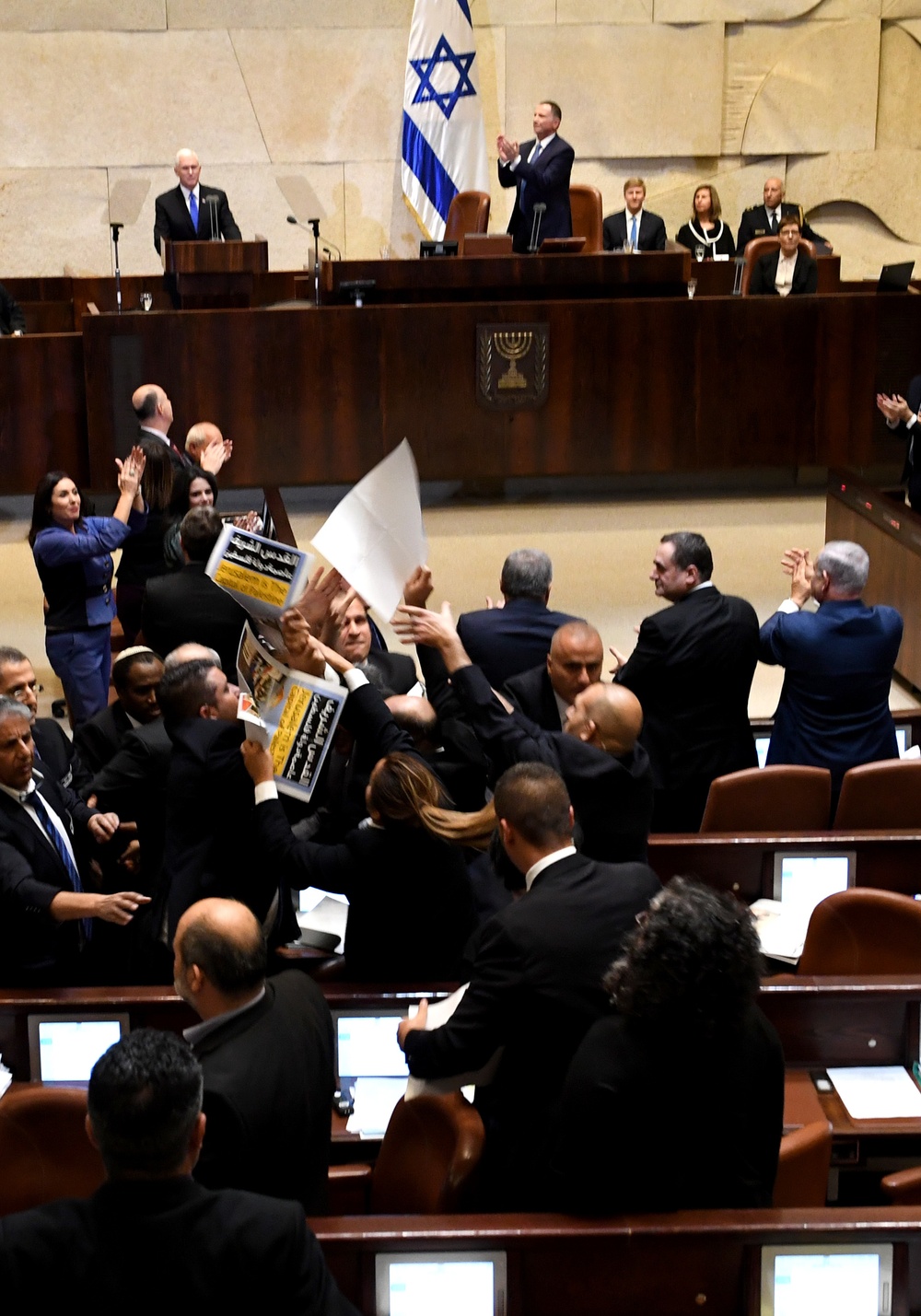 Vice President Mike Pence visits Israeli Knesset, delivers remarks