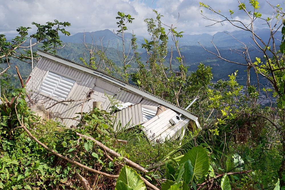 Home Destroyed by Landslide in Utuado