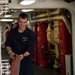 USS San Diego (LPD 22) Sailor Prepares for Flight Operations