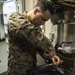 USS San Diego (LPD 22) Marine Conducts Maintenance