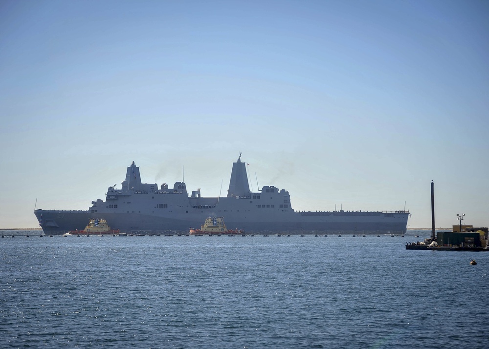 Future USS Portland's Arrival