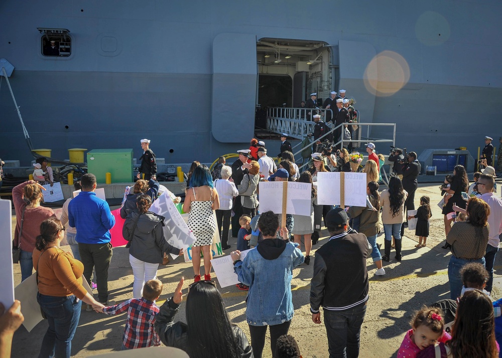 Future USS Portland's Arrival