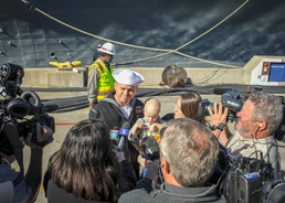 Future USS Portland's Arrival
